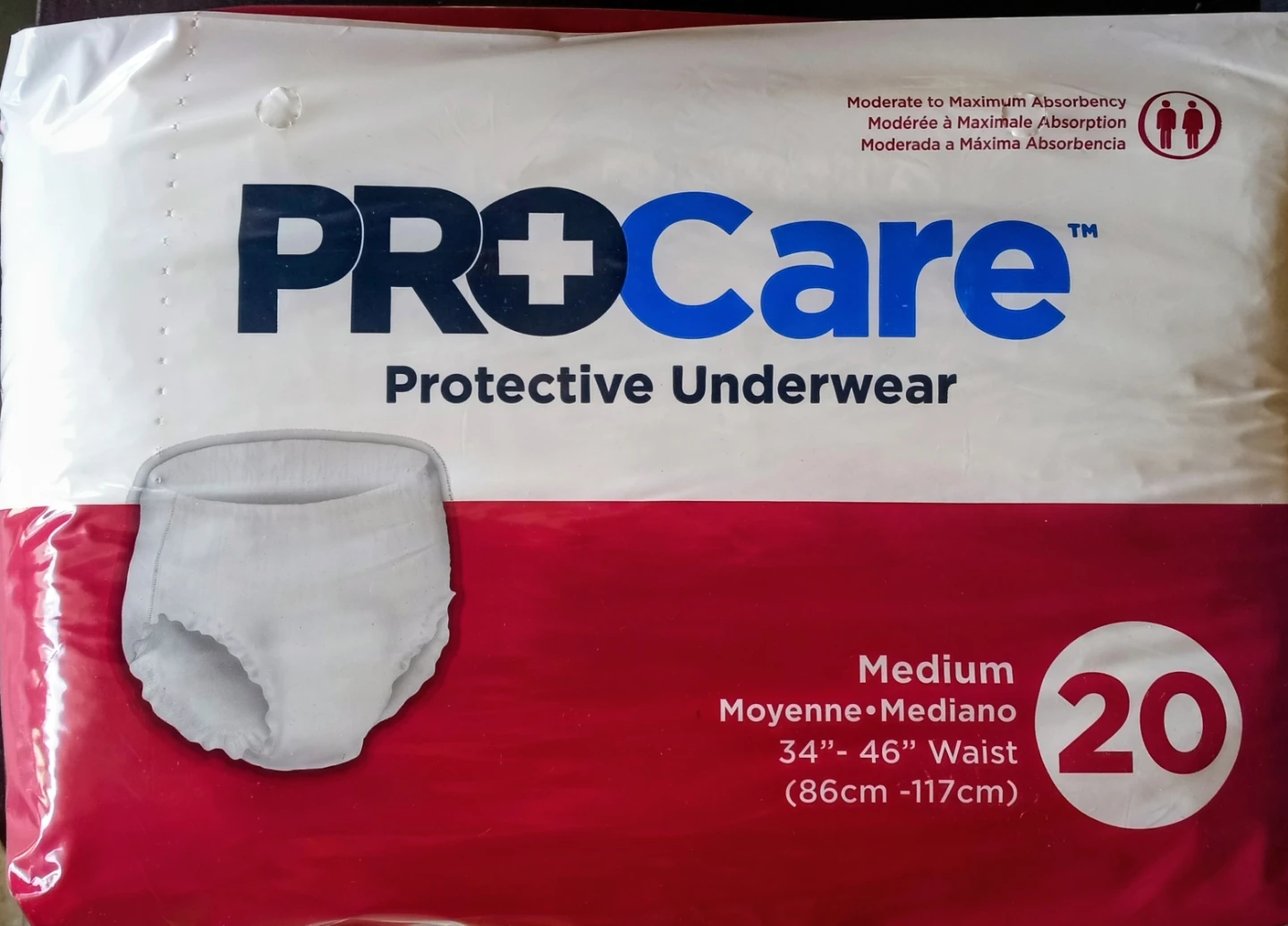 ProCare Adult Protective Underwear size M