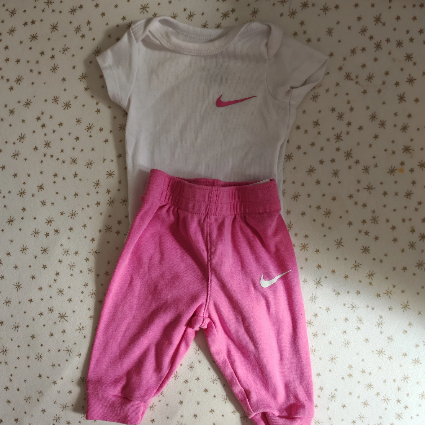 Nike Baby Bodysuit and Pants Set - Pink/White - photo 3