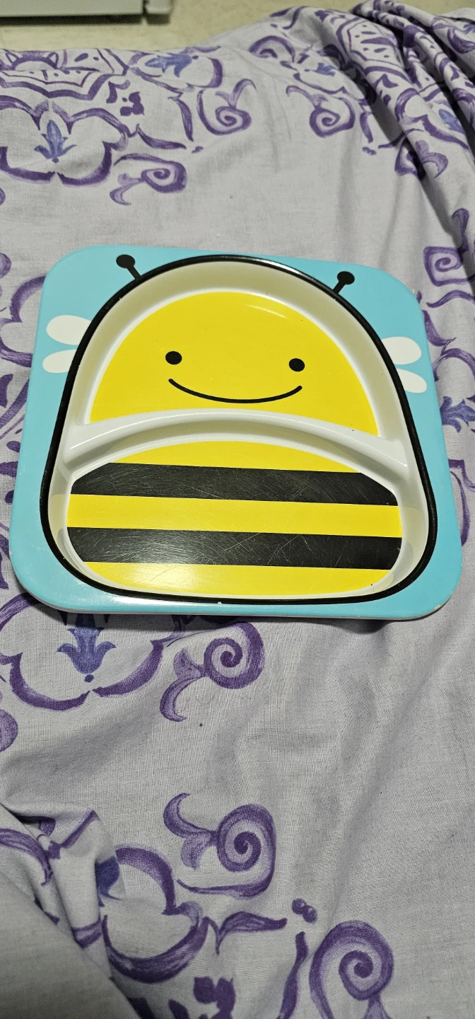 Skip Hop Zoo Bee Divided Plate