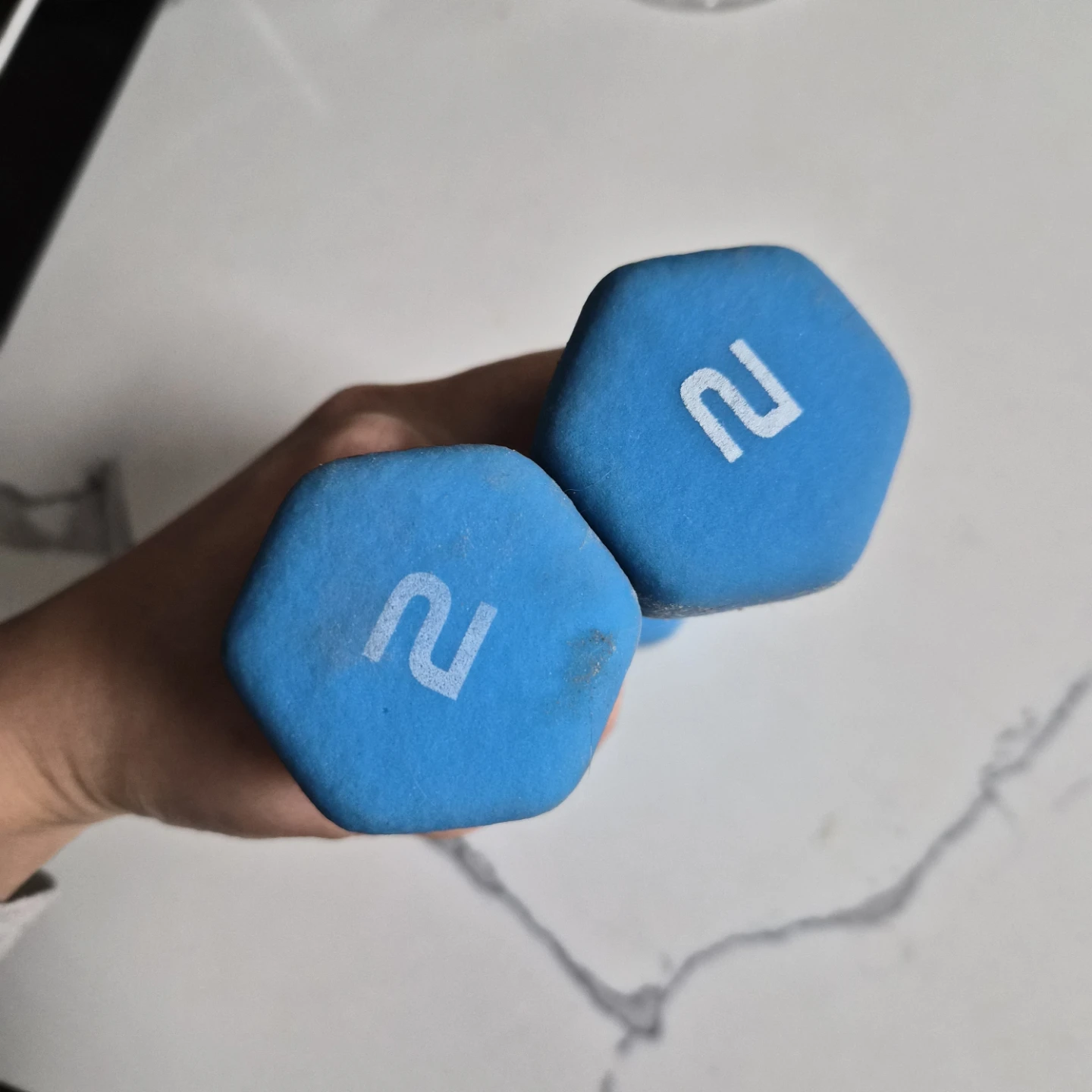 Blue 2lb Dumbbells (Pair) - photo 2