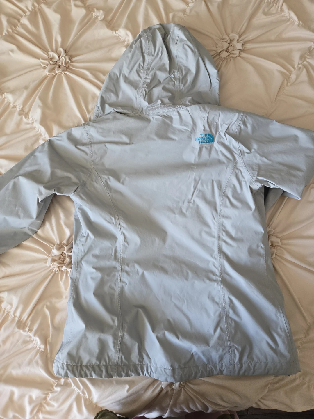 The North Face Women's Grey Hooded Rain Jacket - Size S/P - photo 2