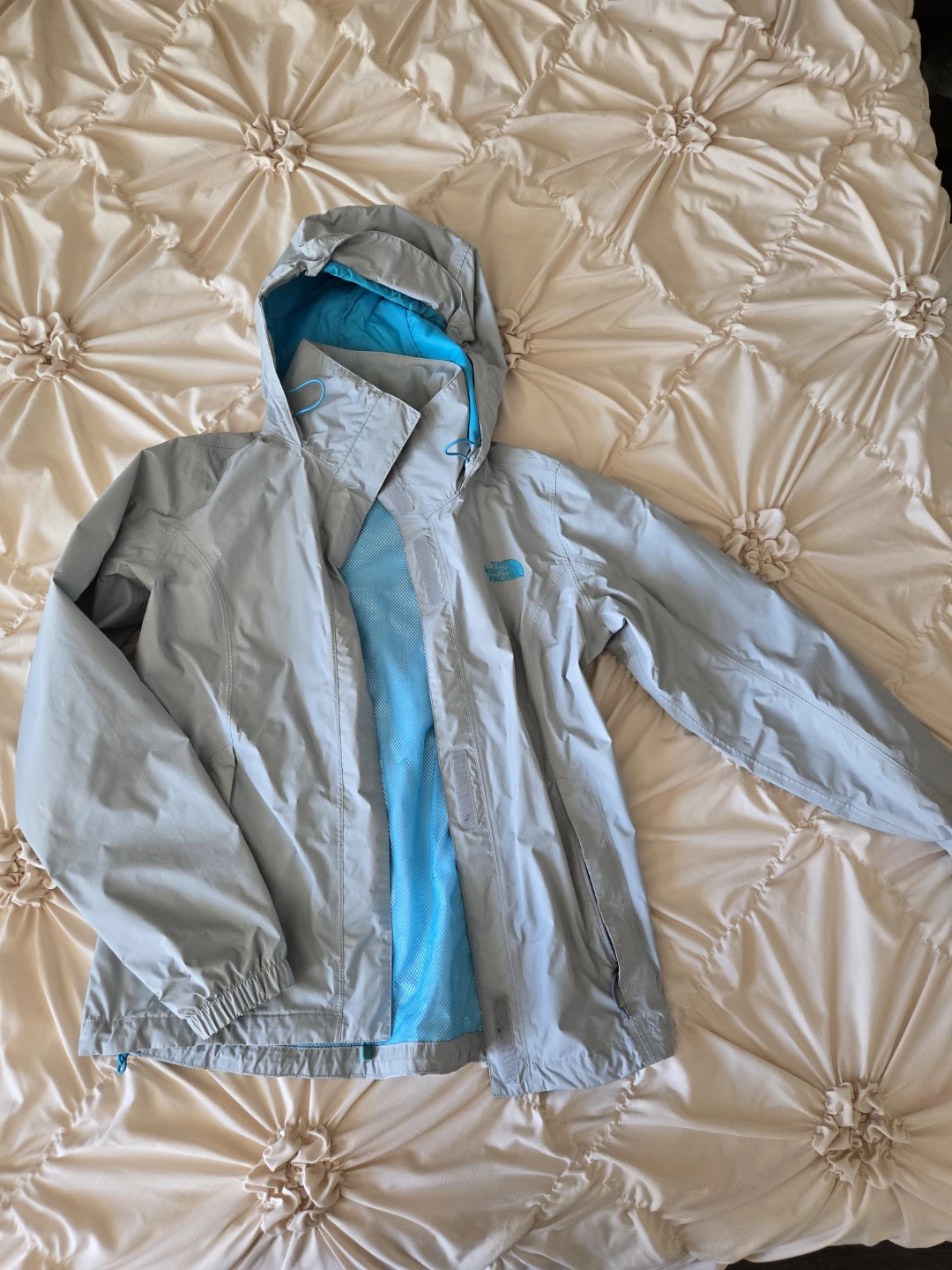 The North Face Women's Grey Hooded Rain Jacket - Size S/P - photo 3