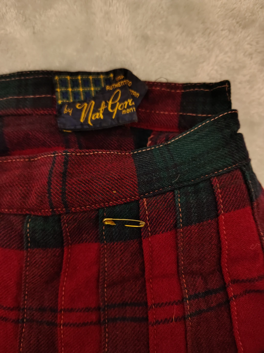 Nat Gordon Authentic Tartan Skirt - vintage xs - photo 4