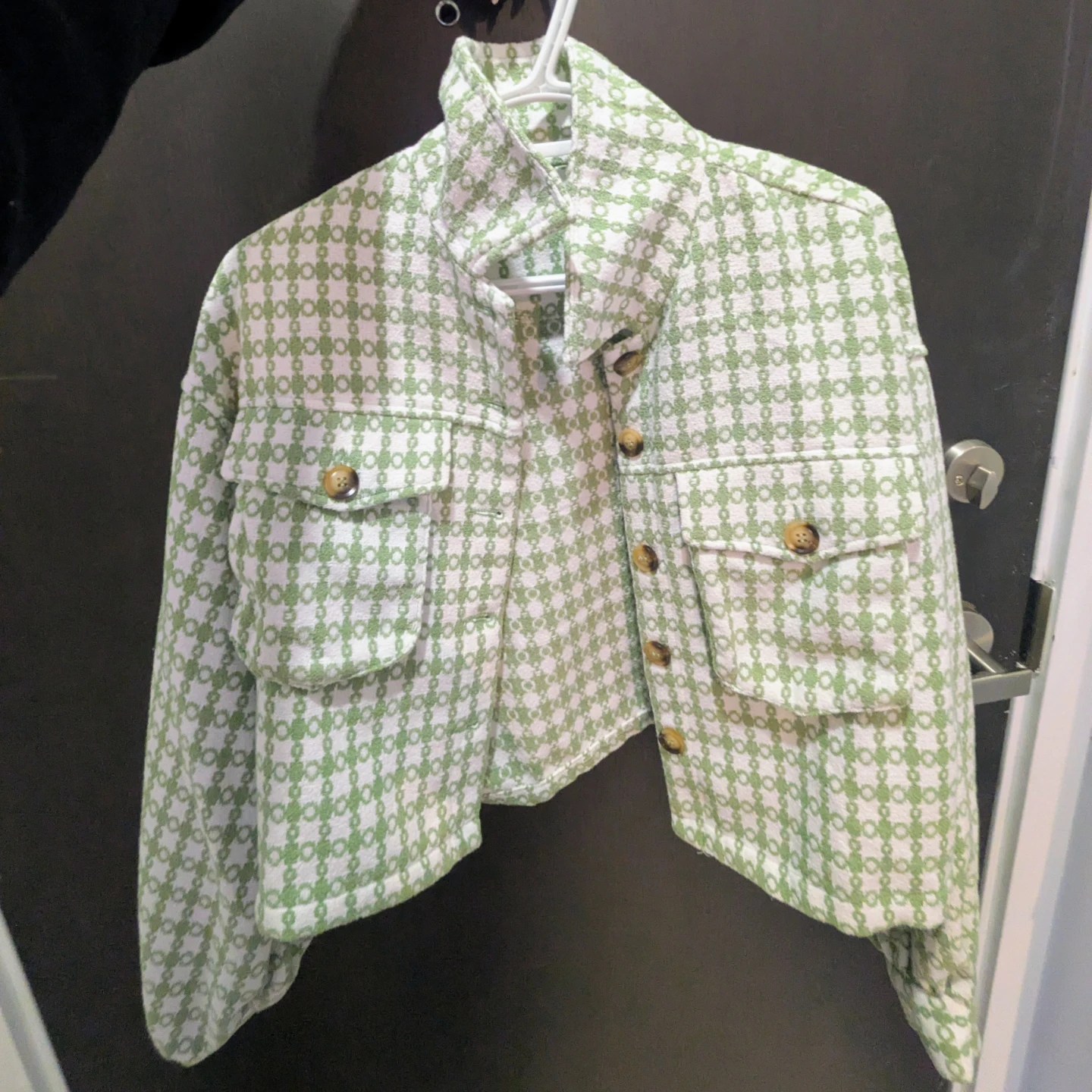 Checkered Cardigan - Size XS