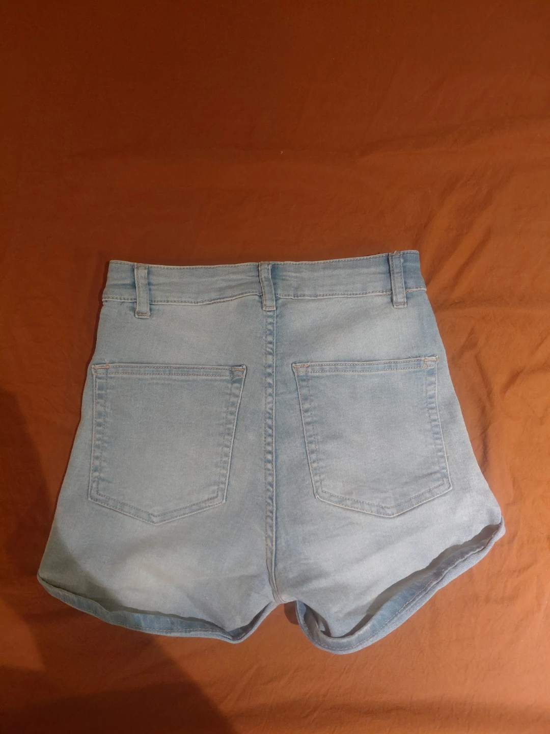 Stretchy and Comfortable Light Wash Denim Jean Shorts - photo 2