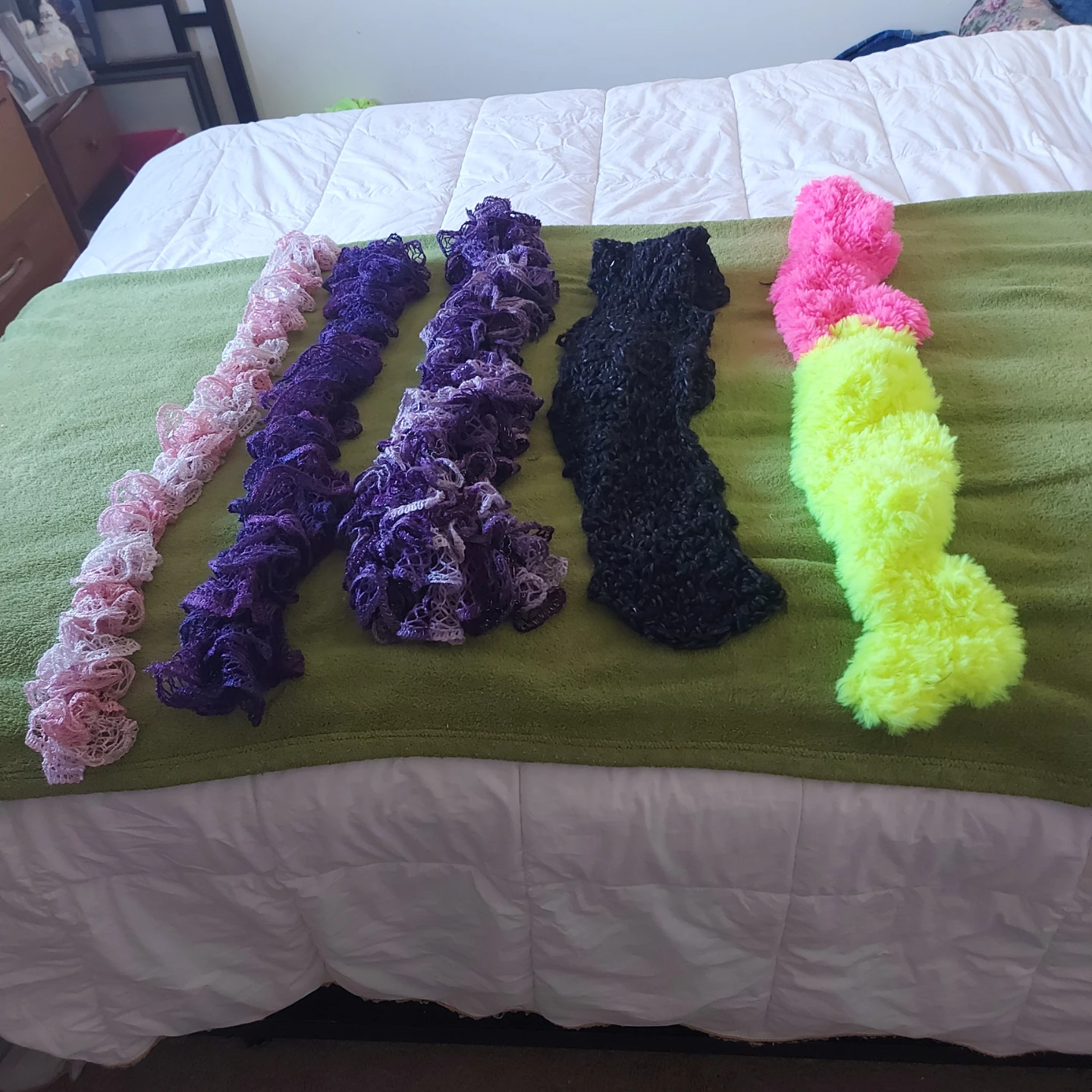 Lot of 5 Decorative Scarves