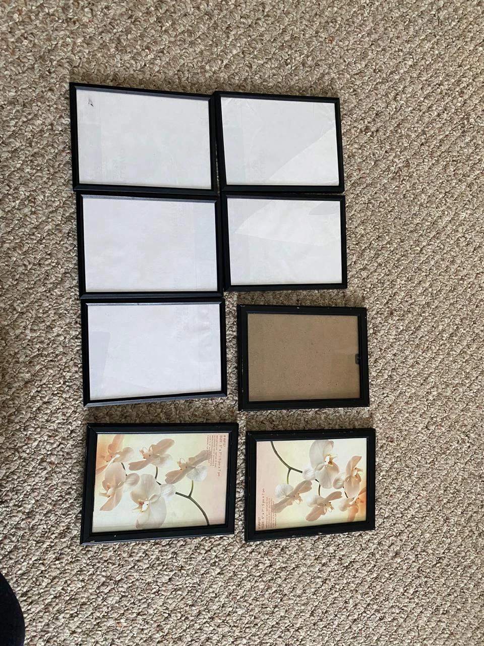 IKEA YLLEVAD Picture 8 Frames - Black