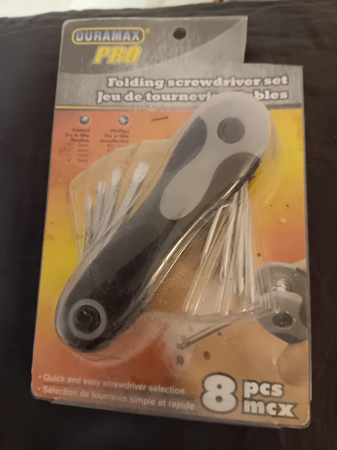 DURAMAX PRO Folding Screwdriver Set - 8 pcs