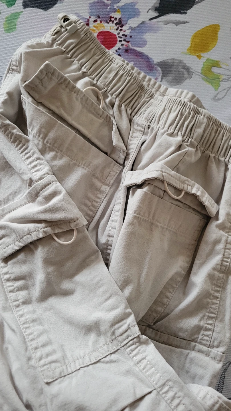 Kids Cargo Pants Beige Size M (10/12) - photo 3