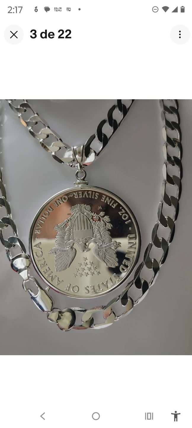 2010 American Silver Eagle Coin Pendant Necklace - photo 5