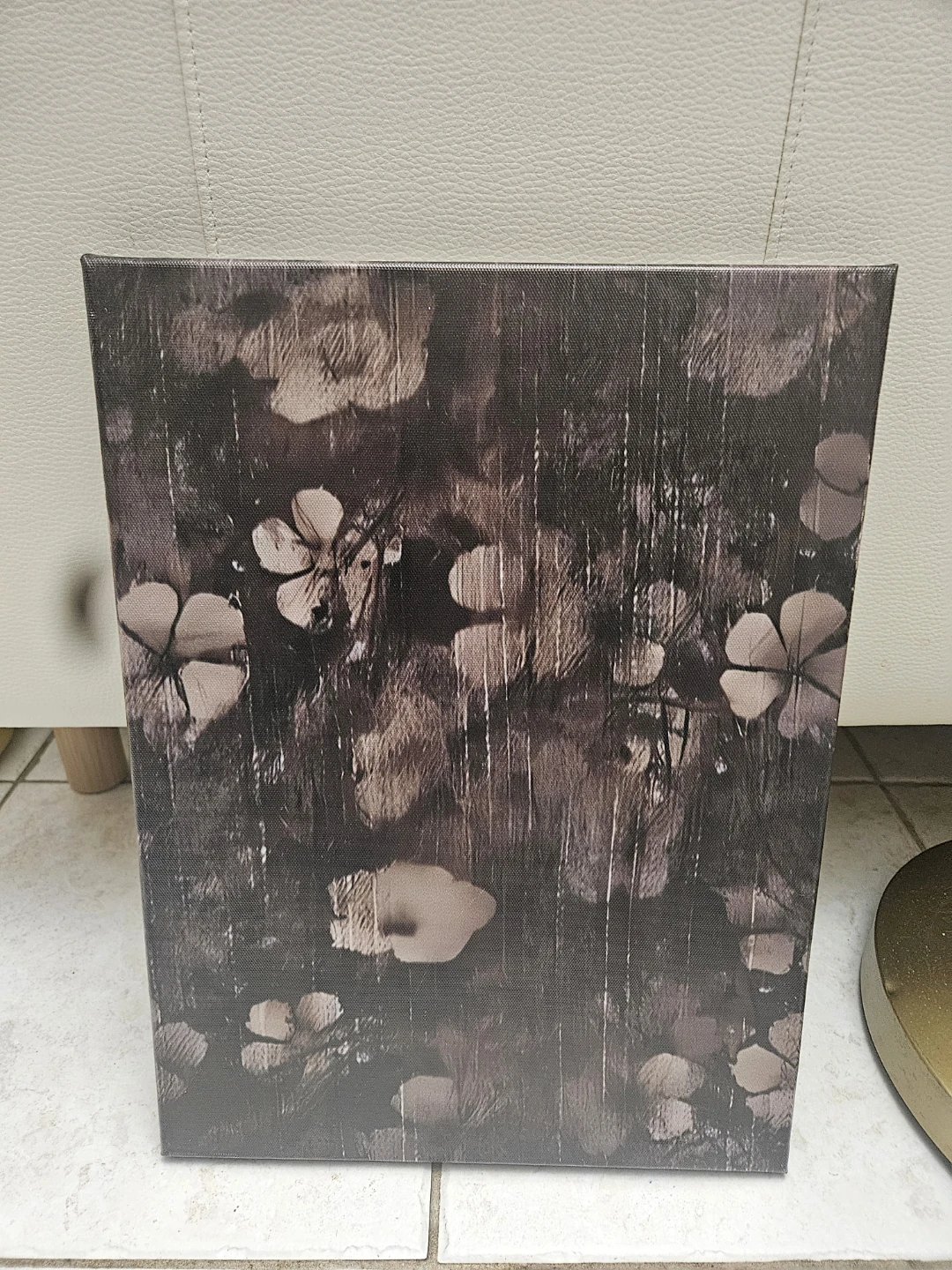 Floral Print Canvas Wall Art
