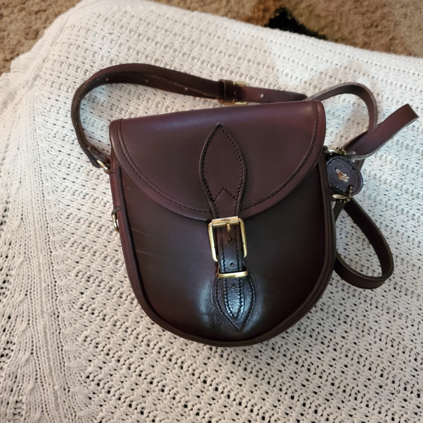 Vintage ROOTS 1976 Leather/Suede Crossbody Saddlebag