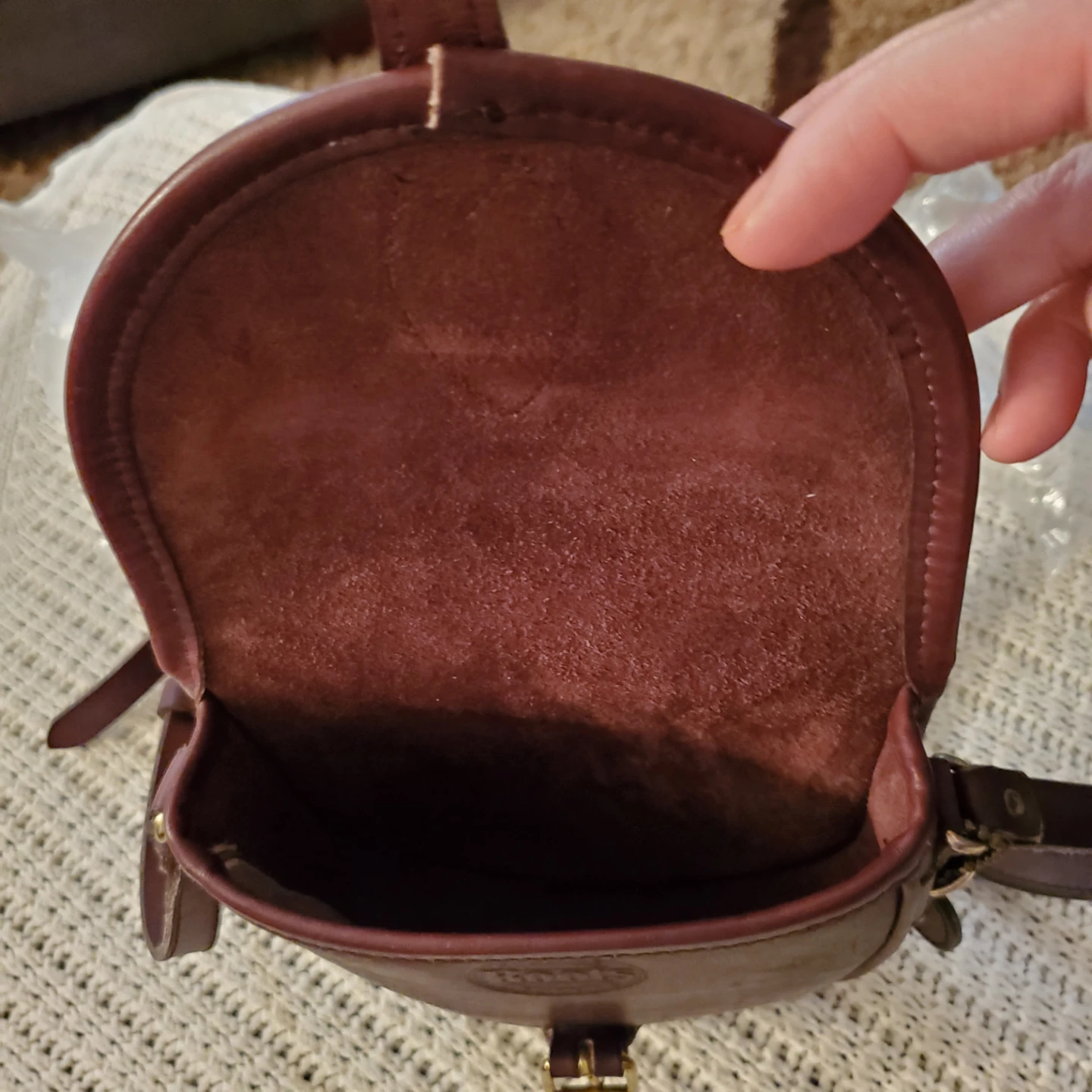 Vintage ROOTS 1976 Leather/Suede Crossbody Saddlebag - photo 5