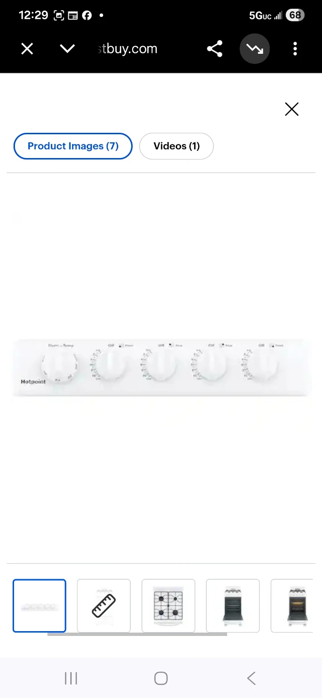 Hotpoint - 2.3 Cu. Ft. Freestanding Gas Range - White - photo 2