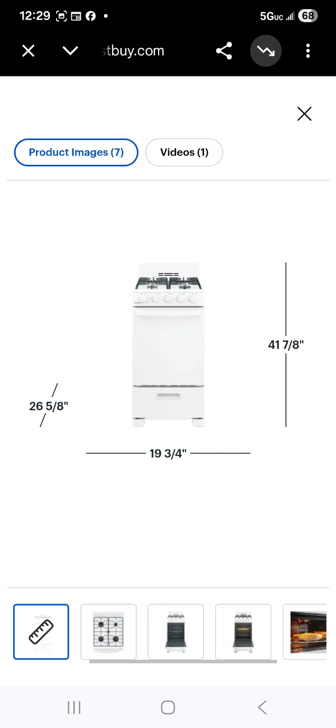 Hotpoint - 2.3 Cu. Ft. Freestanding Gas Range - White - photo 5