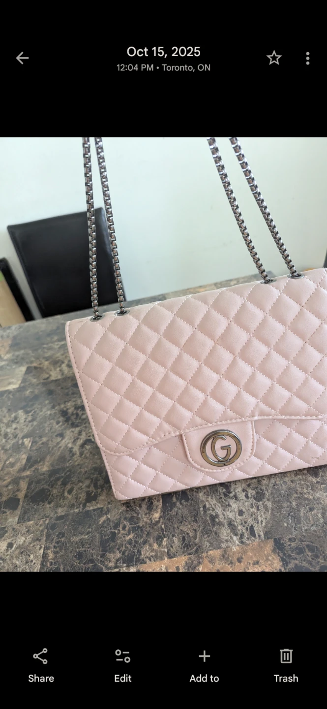 Pink Quilted Shoulder Bag - photo 2
