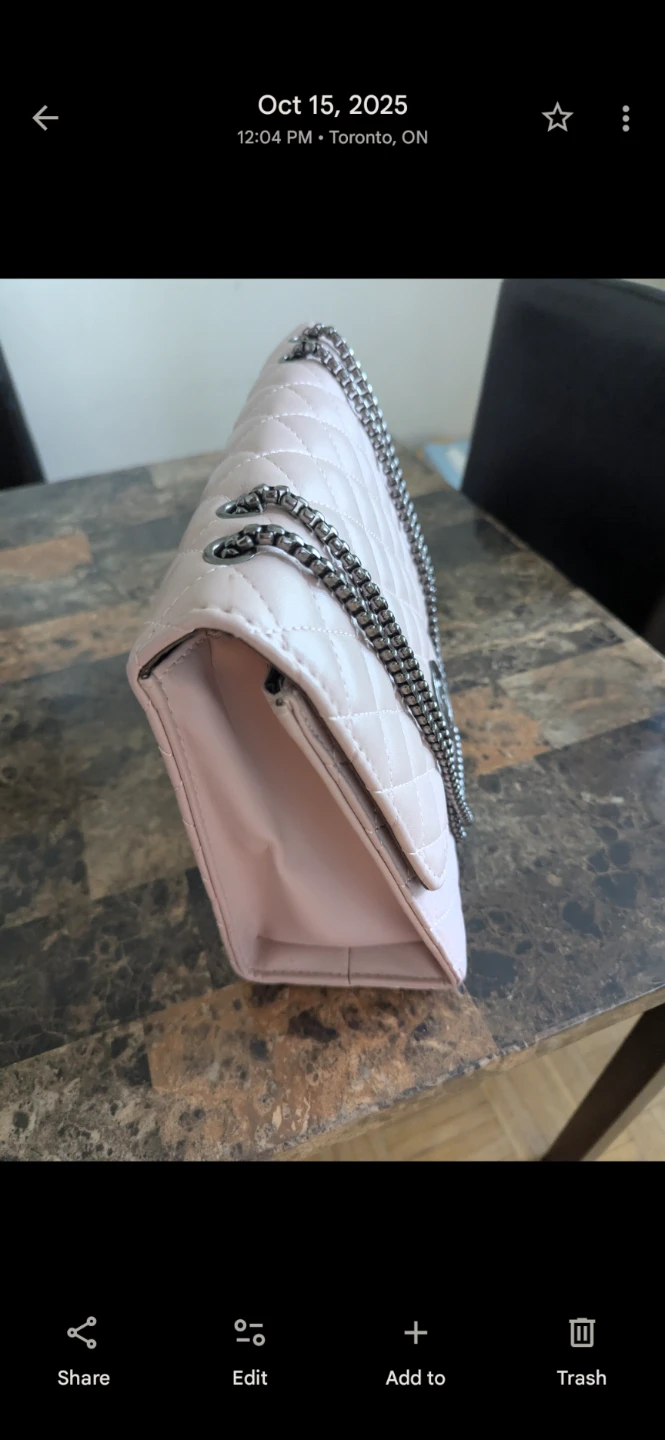 Pink Quilted Shoulder Bag - photo 3