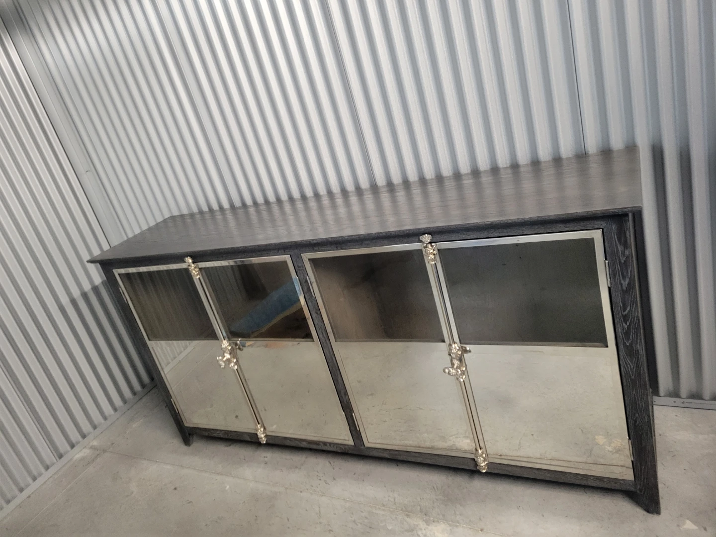 Mirrored Sideboard Cabinet with 4 Doors