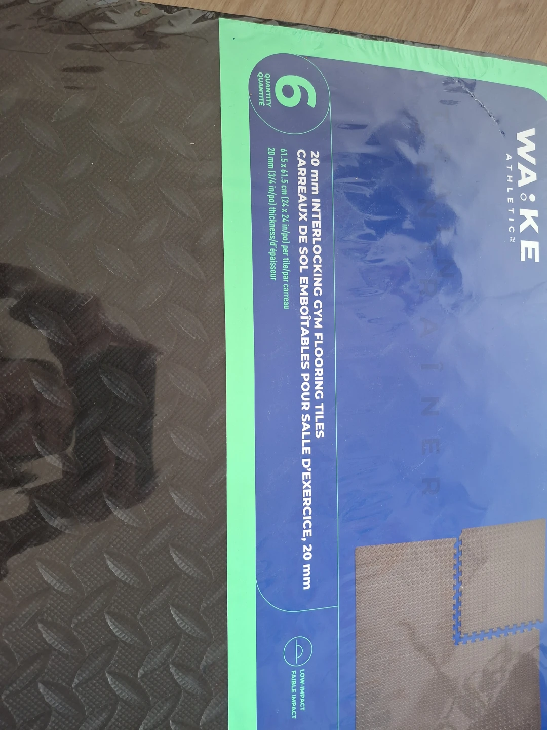 Wake Athletics 20mm Interlocking Gym Floor Tiles - photo 2