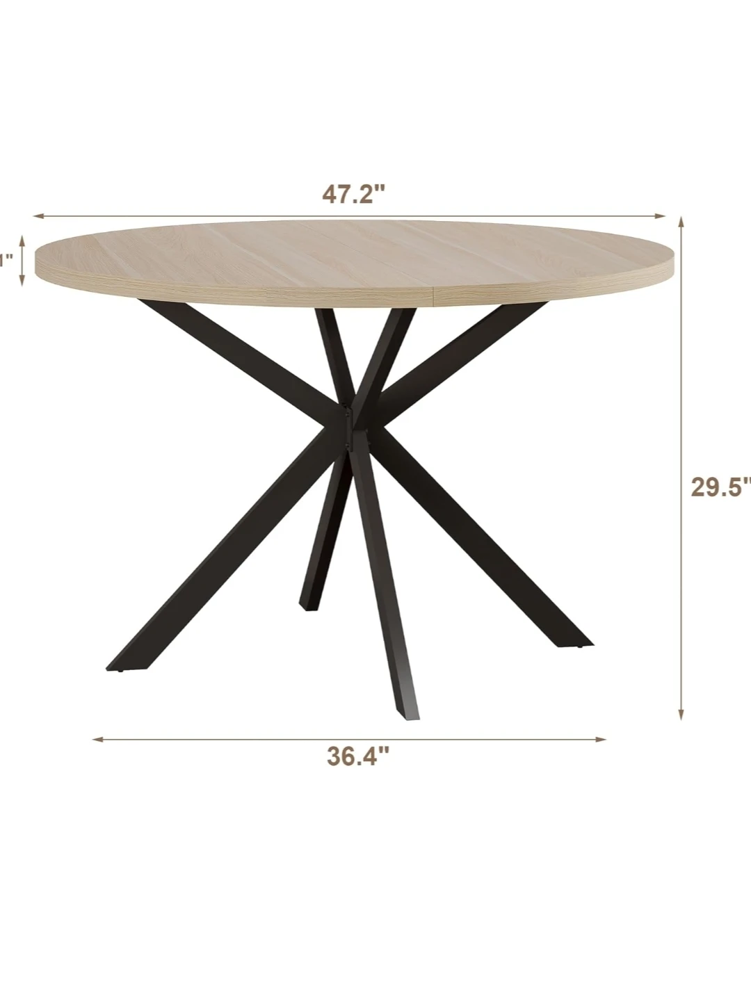 Round Dining Table with 4 Chairs - photo 3