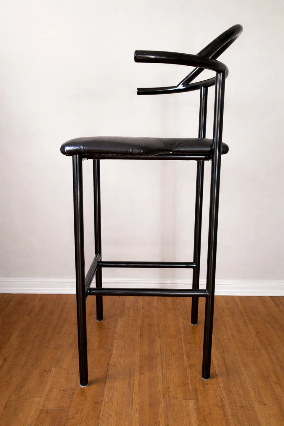Modern Black Bar Stool - photo 2