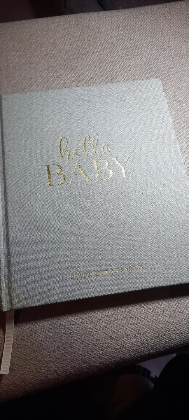 Brand New Hello Baby Linen Hardcover Journal 🥕 - photo 2