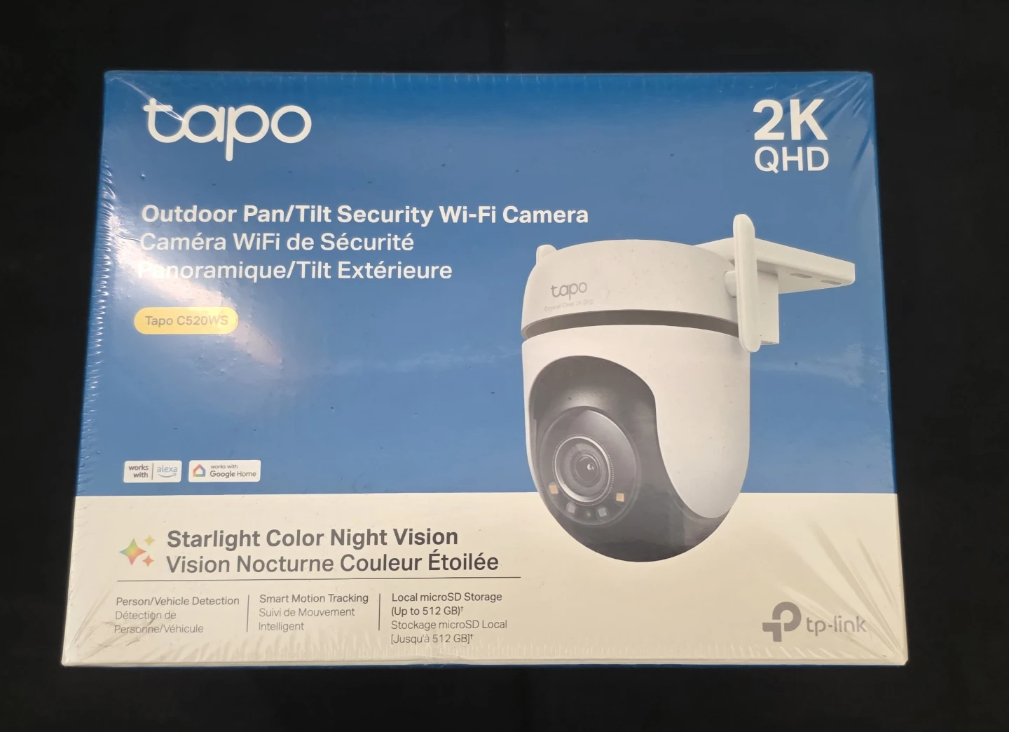 Tapo C520WS Outdoor Pan/Tilt Security Wi-Fi Camera 2K QHD