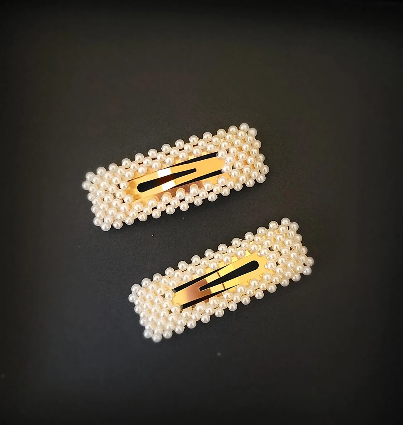 Pearl Accent Hair Clips (Set of 2)