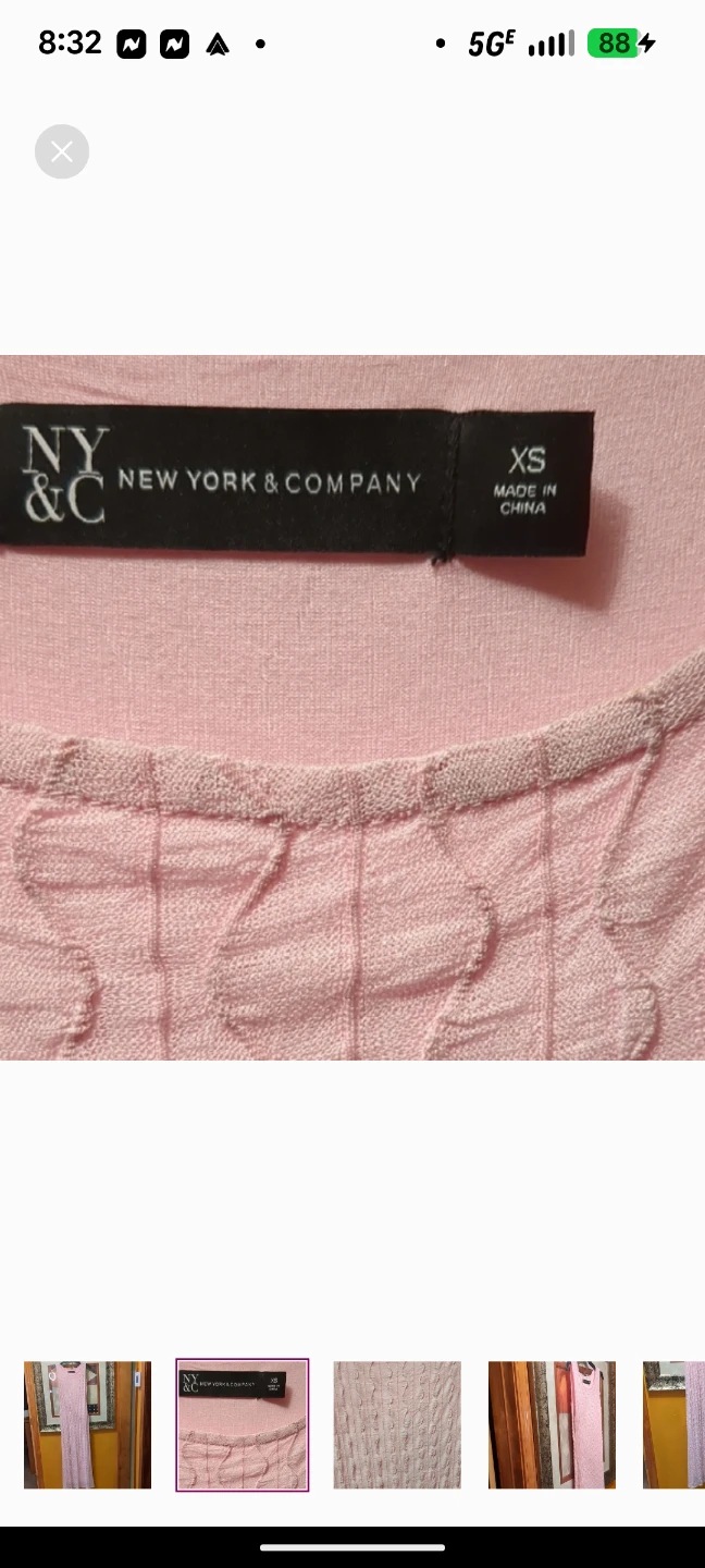New York & Company Pink Textured Maxi Dress - photo 2