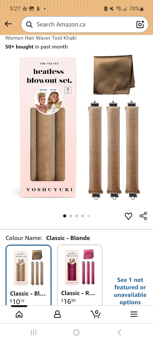 New The Velvet Heatless Blowout Set - 4 PC 🧡
