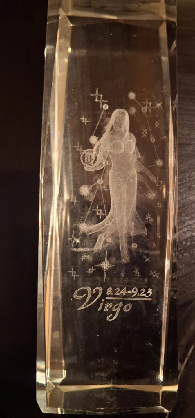 Crystal Virgo Zodiac Figurine