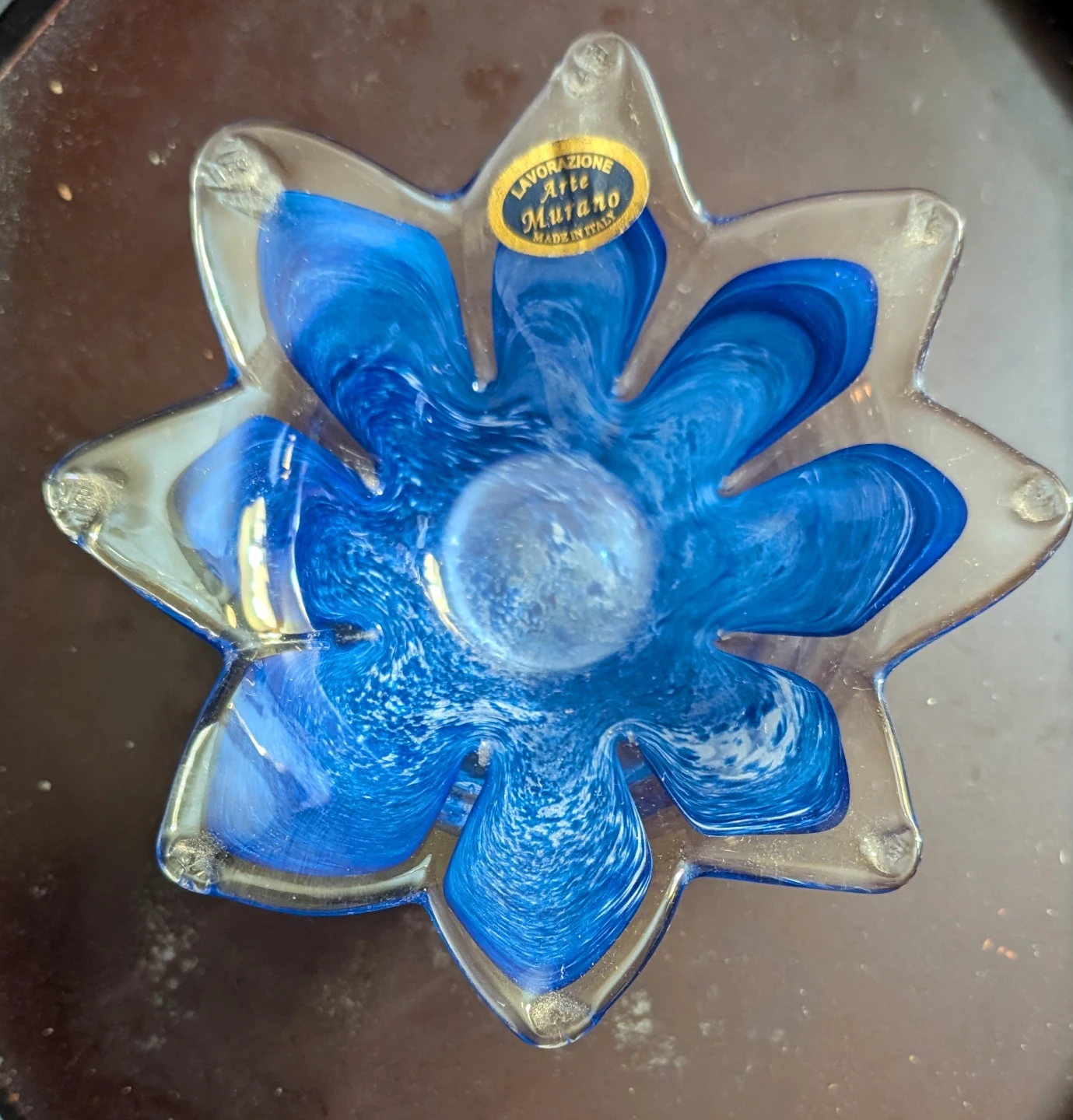Murano Art Glass Swirl Bowl - photo 2