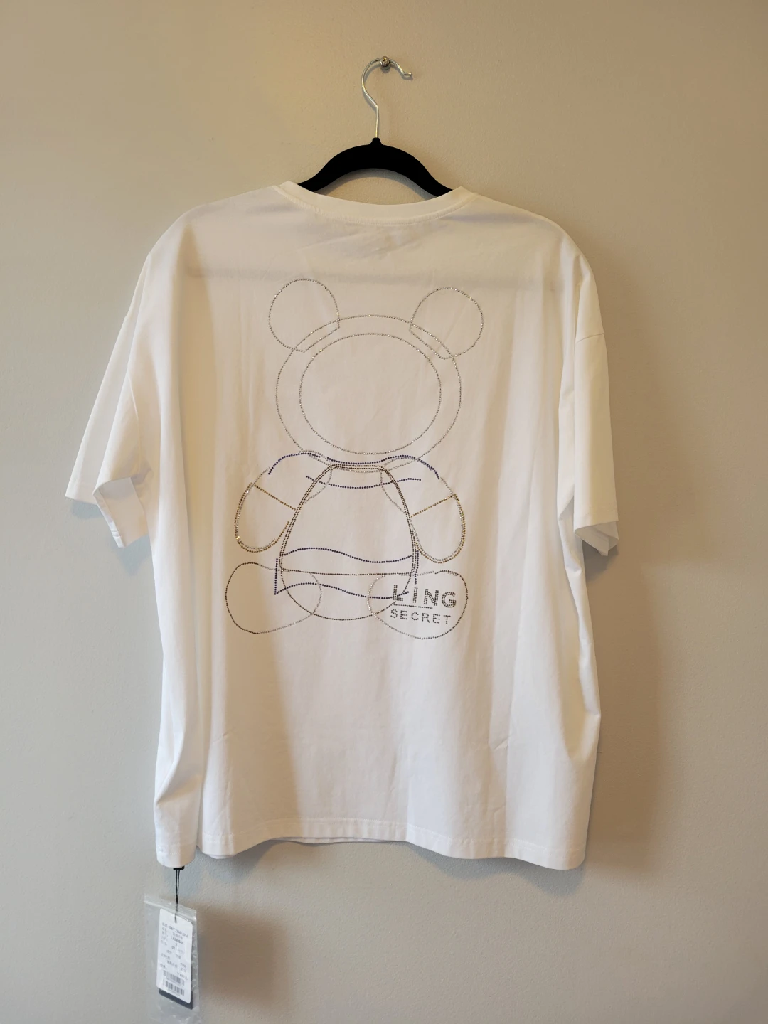 White Teddy Bear Graphic T-Shirt - photo 2