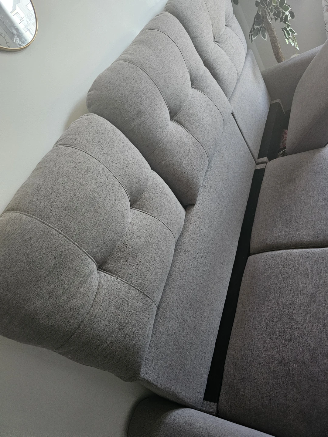 Grey Sectional Sofa with Storage Chaise - photo 3