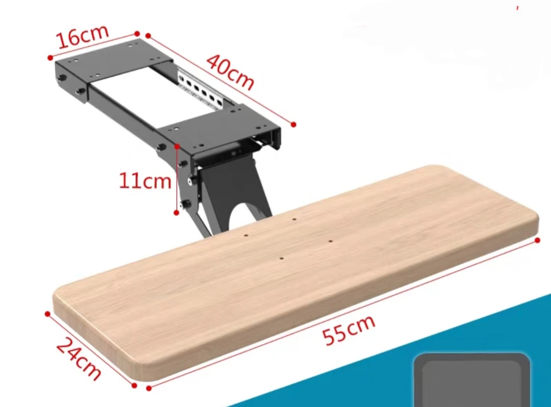 Brand New Adjustable Desk Keyboard Tray and Shelf