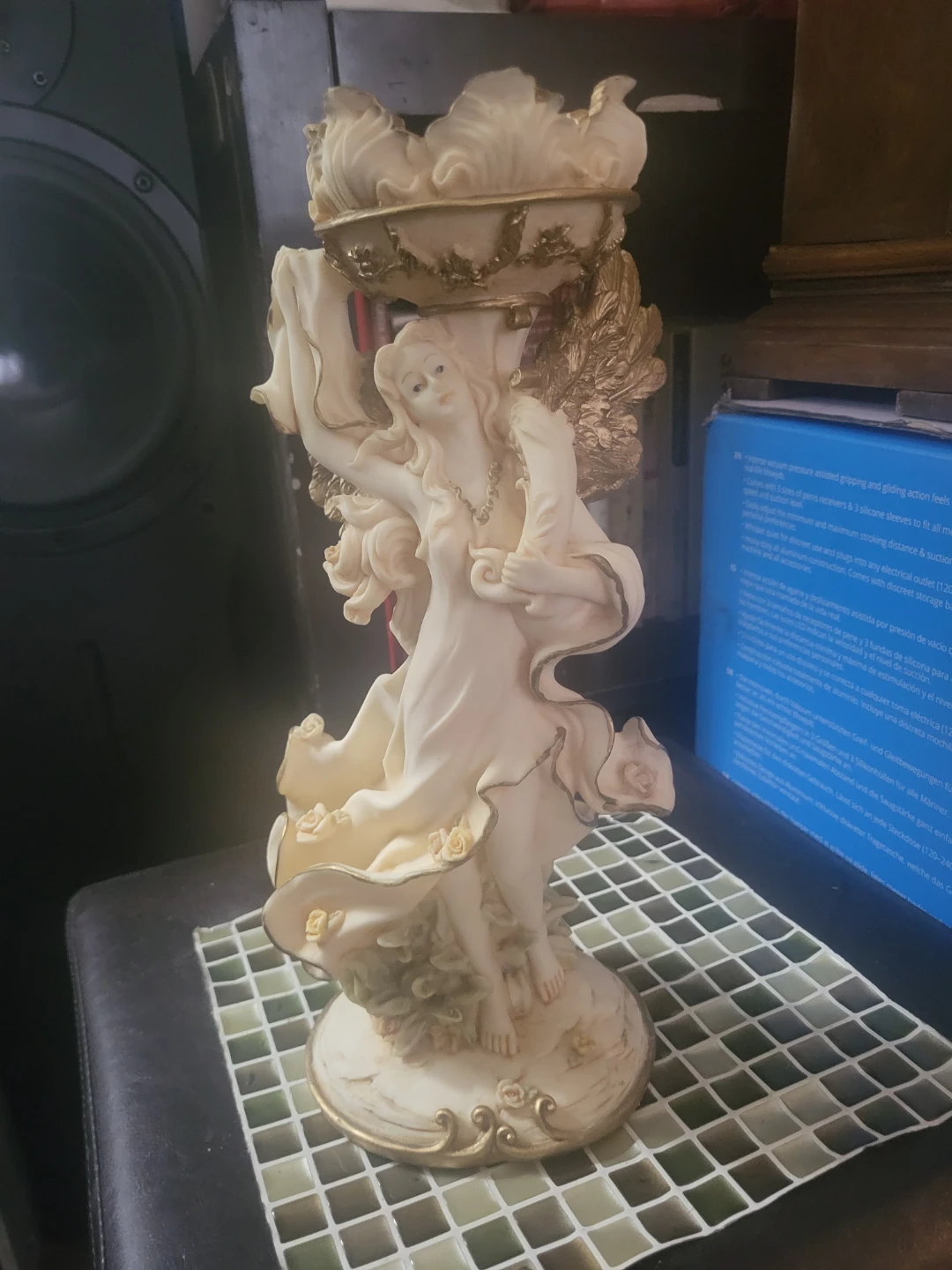 Angel Candle Holder Figurine