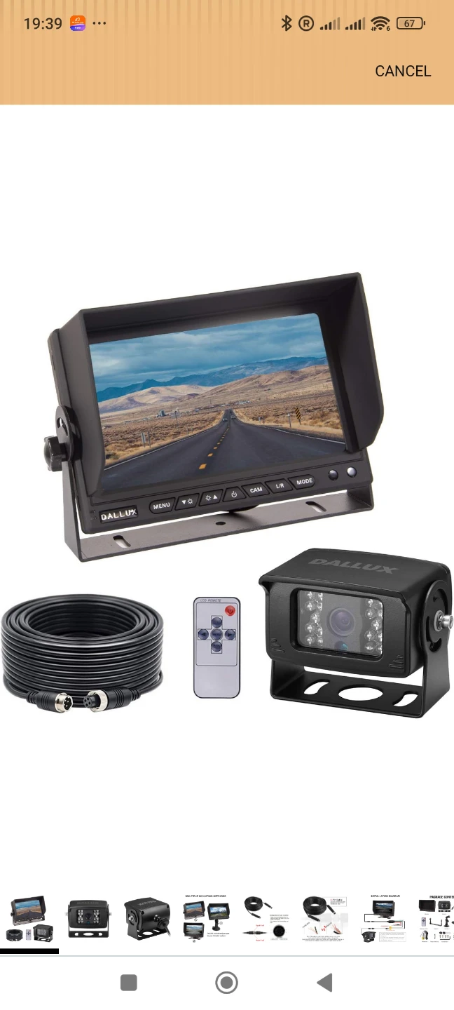 Dallux Heavy Duty Truck Bus Backup Camera System with 7" Monitor - photo 3