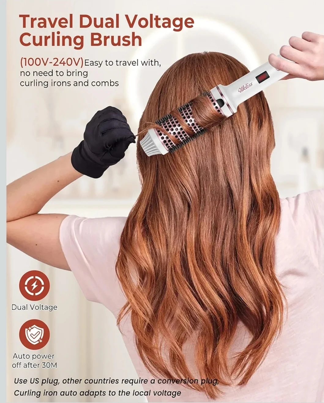 Ukliss Thermal Brush 1.5 Inch Hot Brush White - photo 2