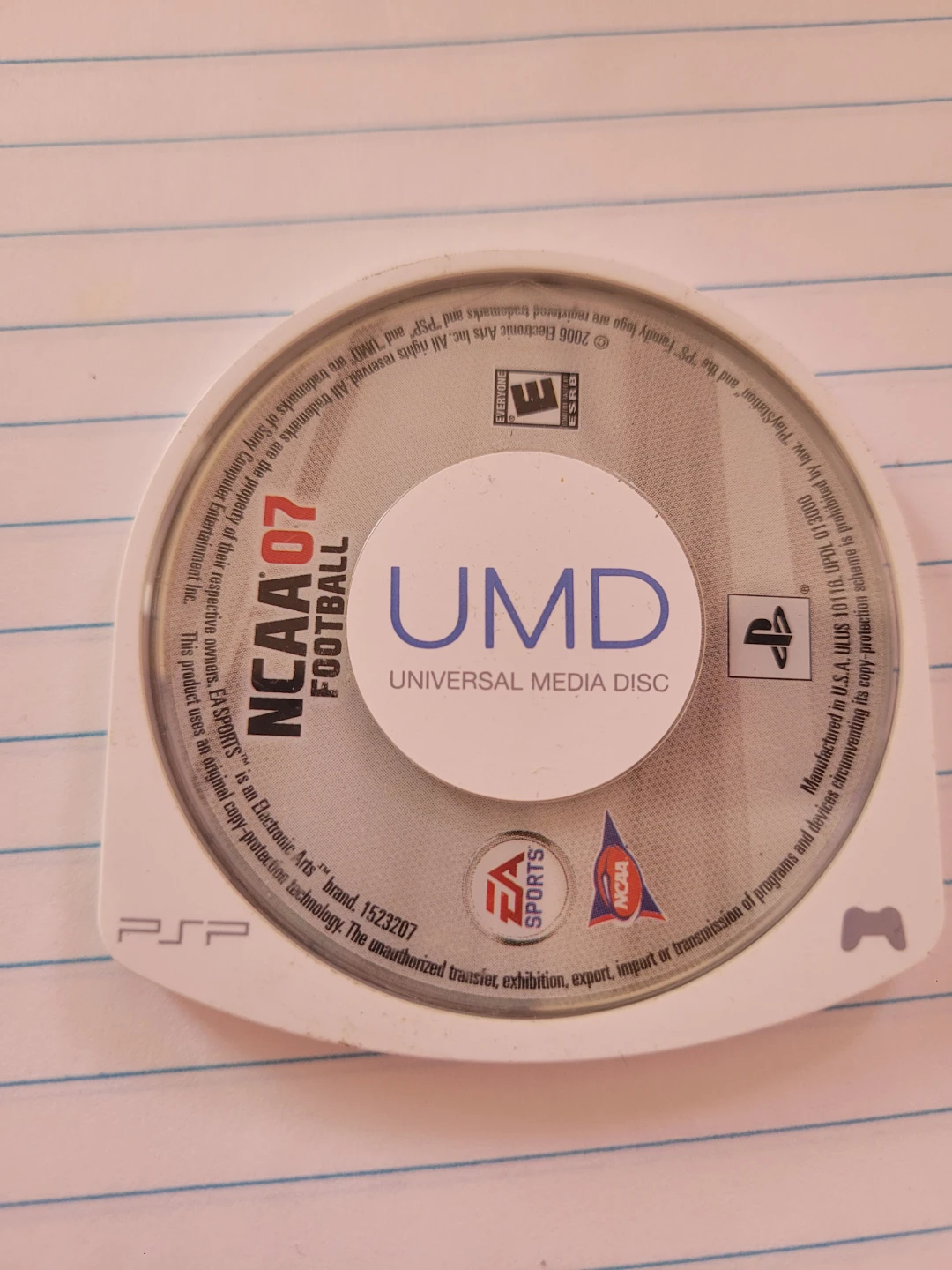 NCAA 07 Football UMD for PSP