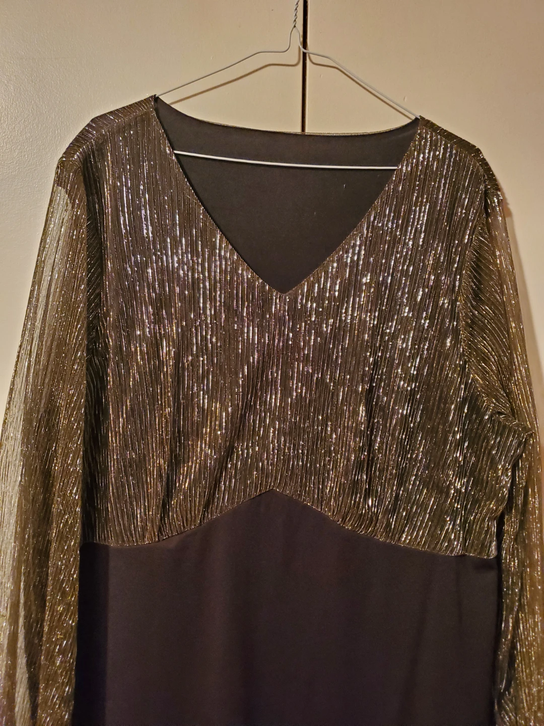 🥕 Sparkly Long Sleeve Maxi Dress - photo 2