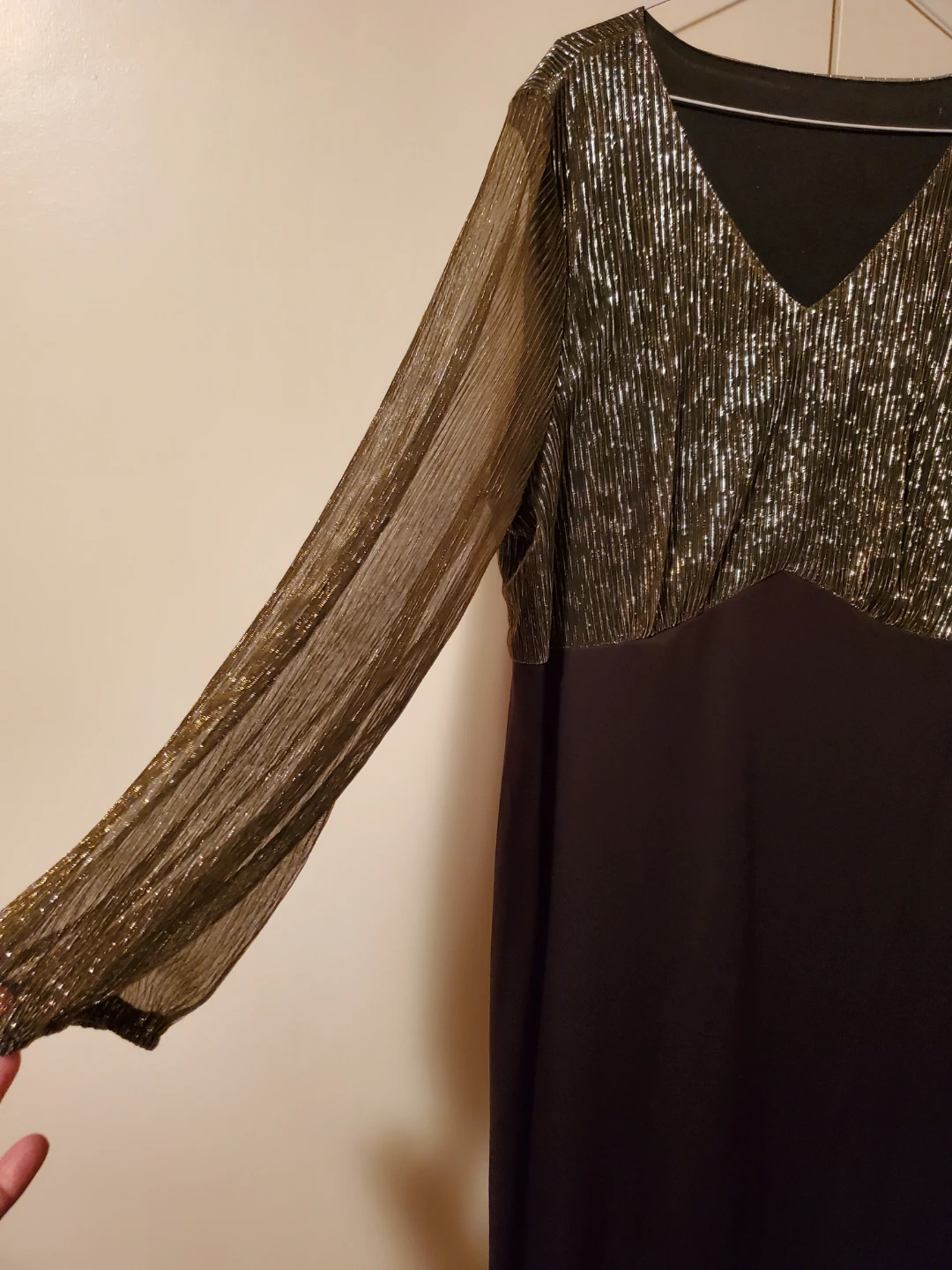 🥕 Sparkly Long Sleeve Maxi Dress - photo 3
