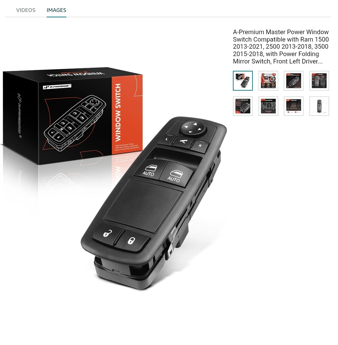 A-Premium Master Power Window Switch for Ram 1500/2500 - photo 2