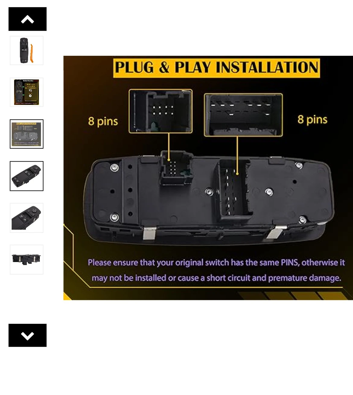 A-Premium Master Power Window Switch for Ram 1500/2500 - photo 5