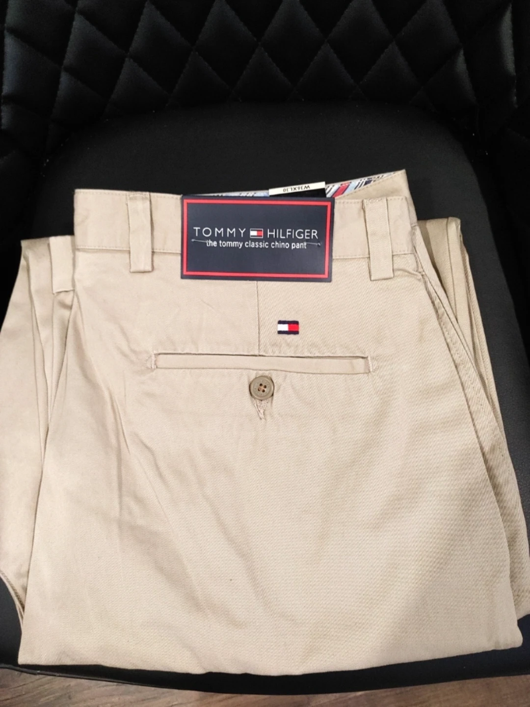 🥕BRAND NEW TOMMY HILFIGER TAN CHINOS MENS SIZE 36 X30