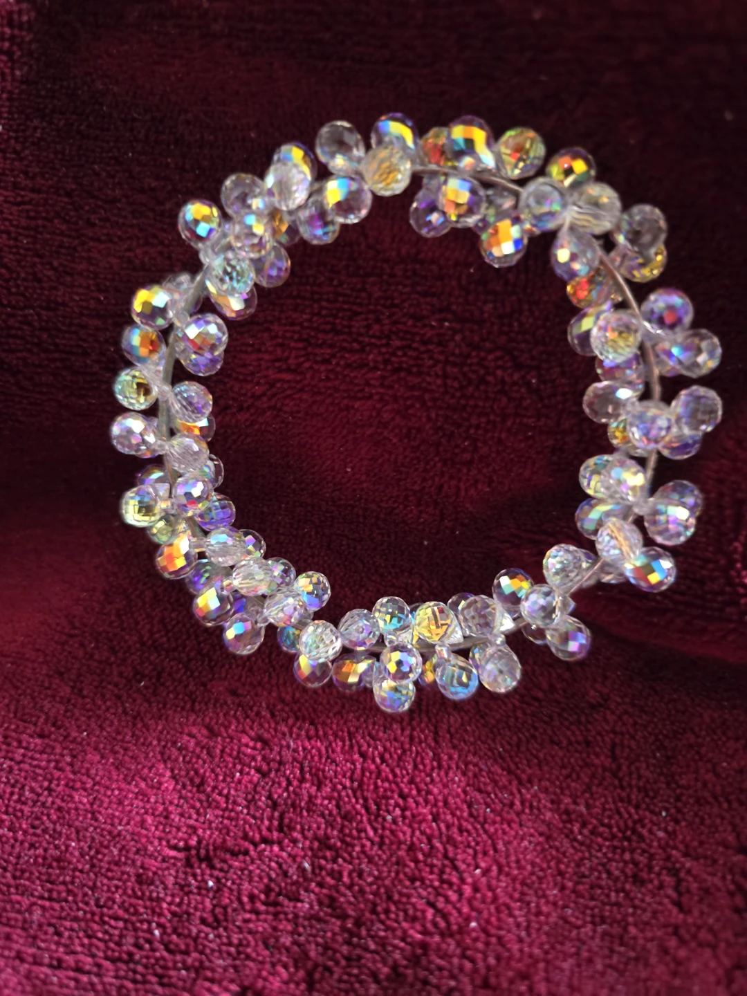 Sparkly Beaded Bracelet with Swarovski beads size S - photo 2