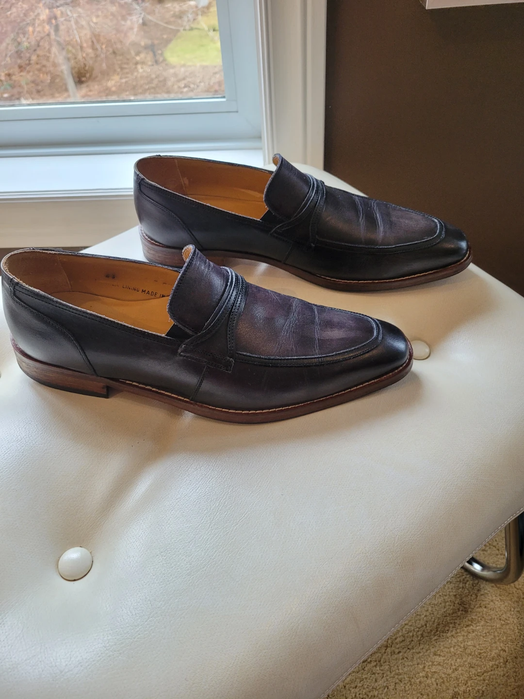 Ron White Leather Loafers sz 43 - photo 3