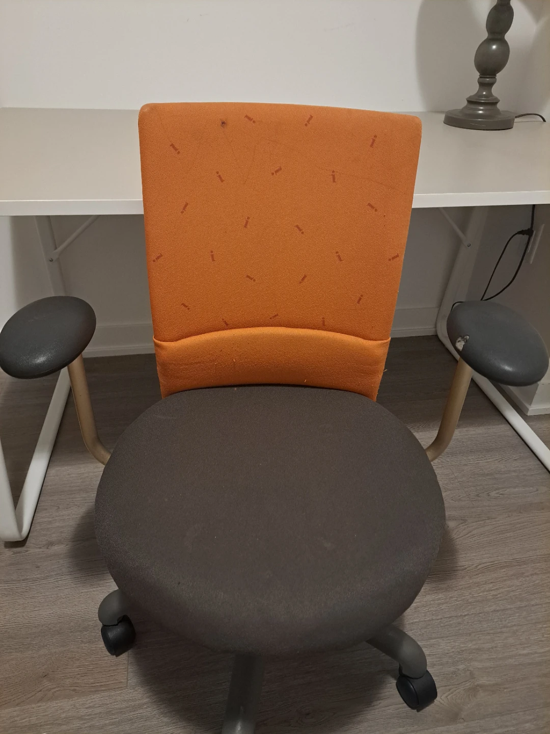 Desk Chair - Orange/Grey