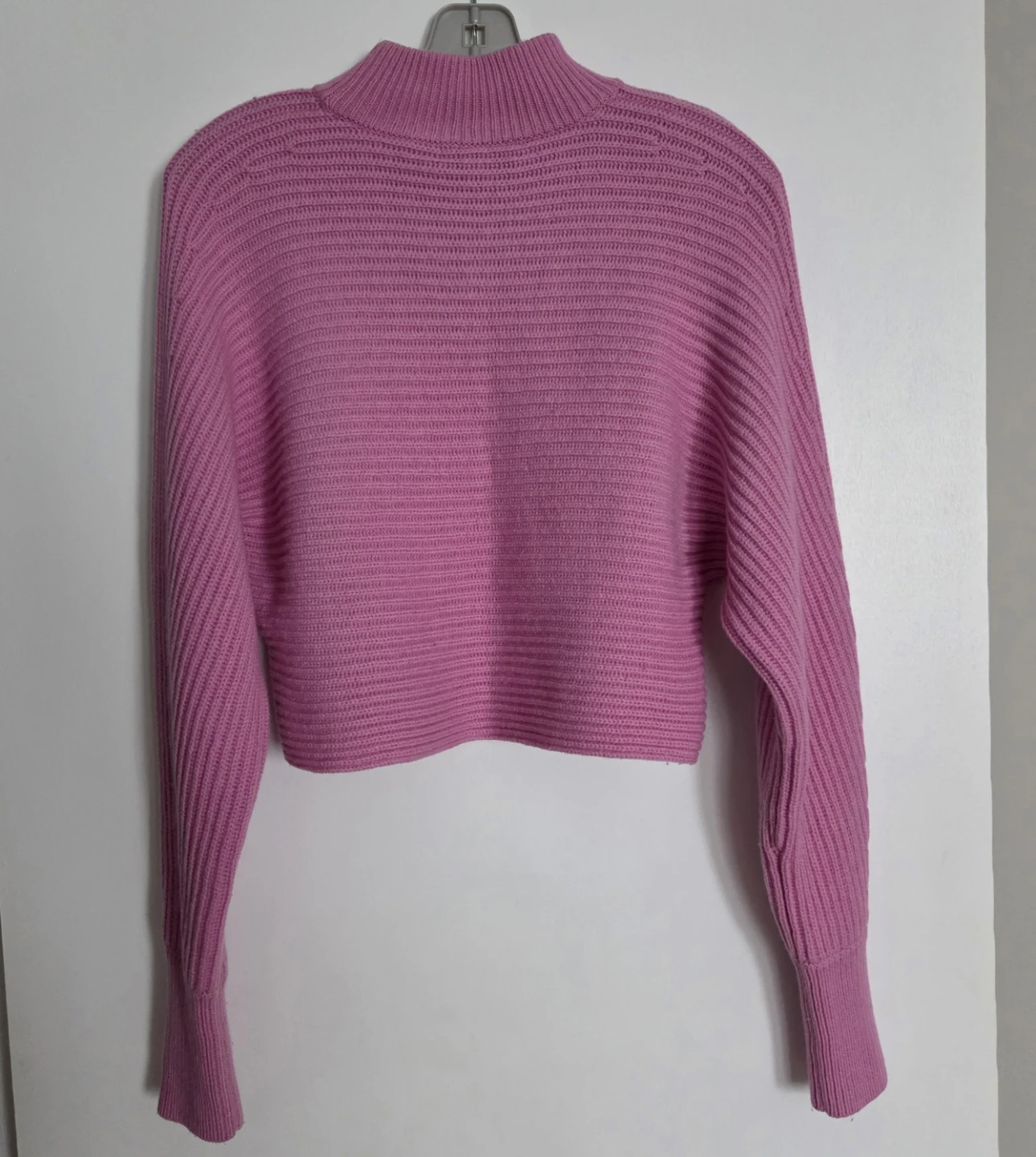 Intermix pink cropped turtleneck in size small - photo 2