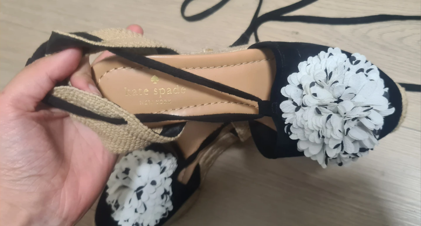 Kate Spade Black Sandals - Size 7M - 🥕 - photo 4