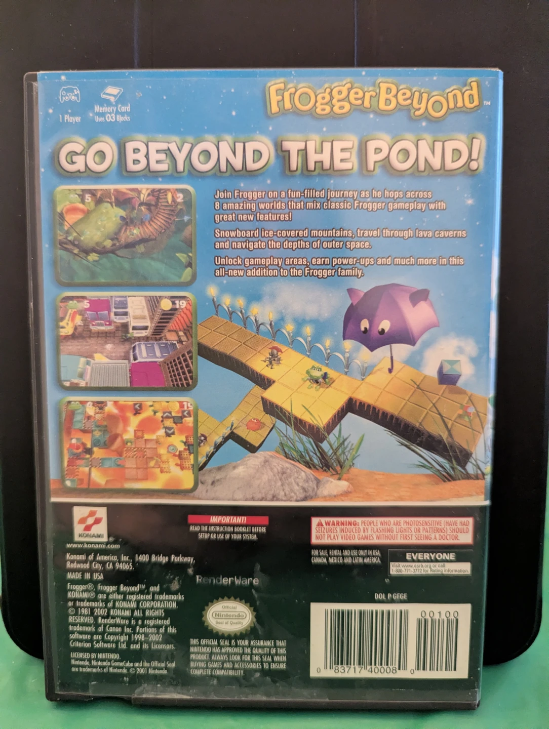Nintendo Game Cube Frogger Beyond game - photo 3